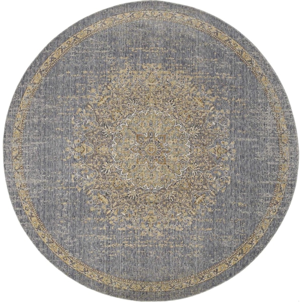 Homeroots 39 x 63 in. Slate Grey Wool Rug 375299 - main